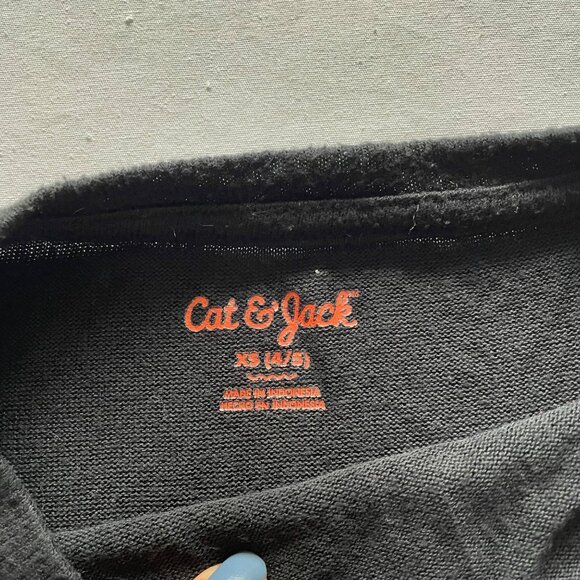 Cat & Jack Black Lightweight Sweater size 4/5 - Picture 5 of 6